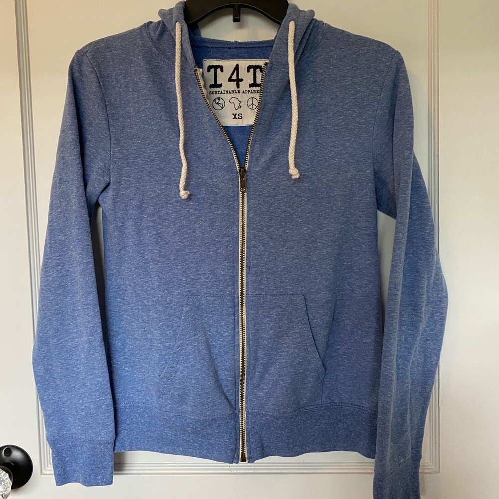 Sky Blue Sustainable Apparel light sweatshirt